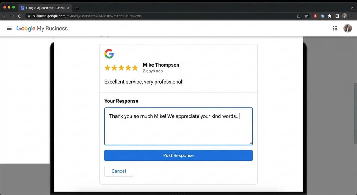 AI review responses