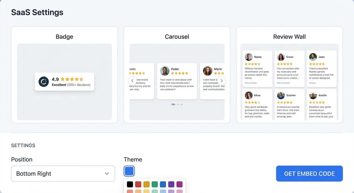 Website widgets